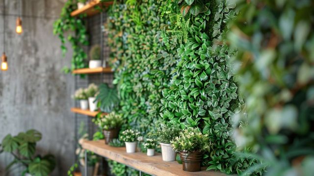 Comment créer un mur végétal artificiel d'intérieur pour une touche de verdure sans entretien ?