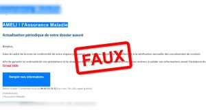 Attention : Fausse alerte à la mise à jour urgente de vos coordonnées par l’Assurance Maladie