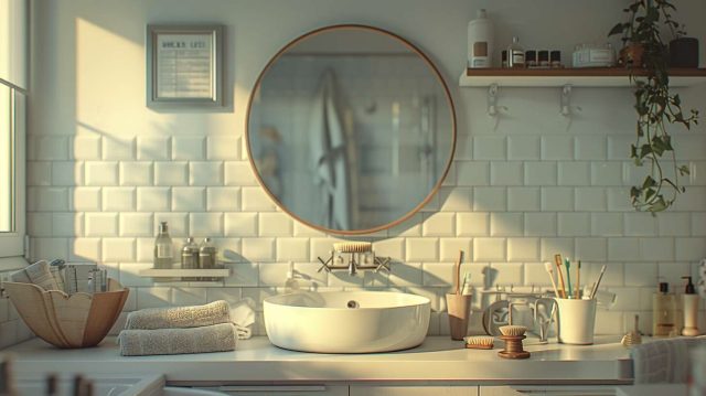 À quelle hauteur fixer votre miroir de salle de bain pour un confort optimal ?