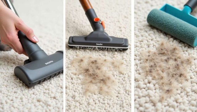 5 astuces efficaces pour éliminer les poils de chat et chien sur un tapis