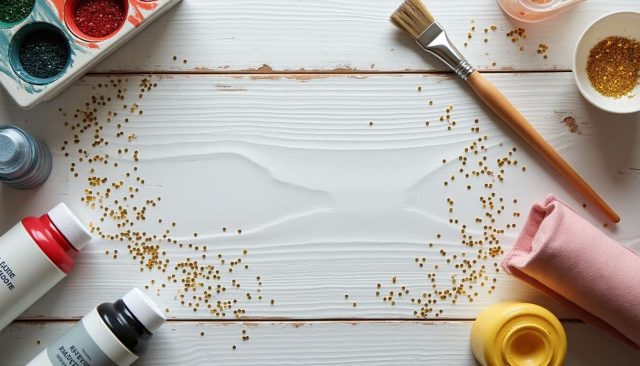Peinture : comment réaliser une patine à paillettes sur bois